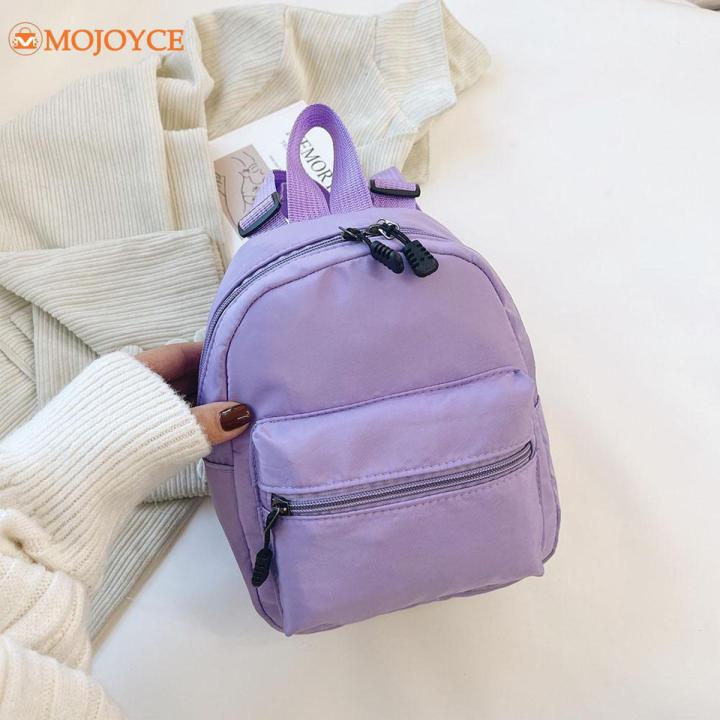 Fashion Women Solid Mini Backpack Winter Backpack Teenager Girls Small Preppy Style School Travel Bags Female Mini Rucksacks Daraz .bd