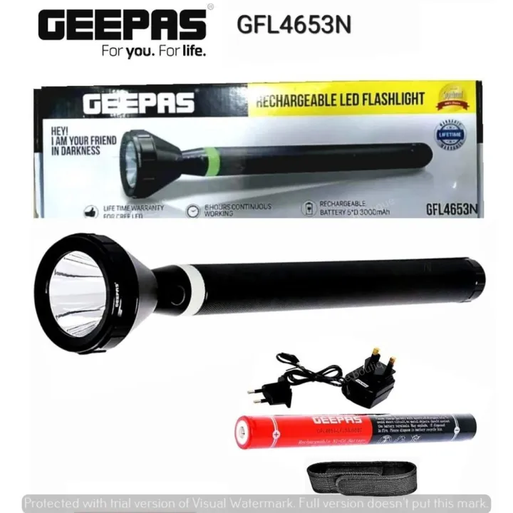 Geepas%20Rechargeable%20LED%20Flashlight%20-%20GFL4653N%20with%205000mah%20Hybride%20big%20battery%20-%20Image%203