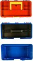 12-inch Tool Box Plastic Tool Box with Tray and Organizers Includes Removable 3 Small Parts Boxes.