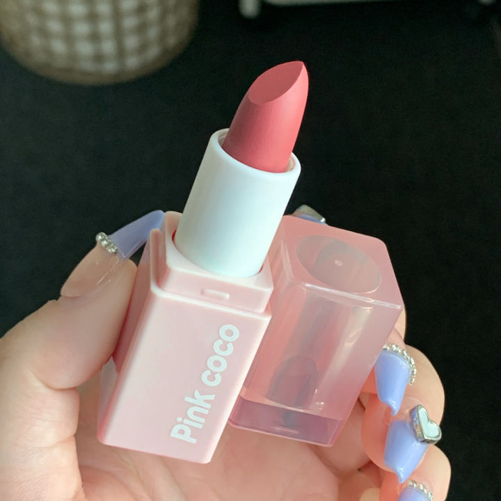 Pinkcoco%20Cream%20Velvet%20Mist%20Lipstick%20Cute%20Girly%20Heart%20Matte%20Matte%20Lipstick%20Does%20Not%20Fade%20Student%20Affordable%20Makeup%20-%20Image%202
