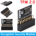 TPM 2.0 Encrypted Security Module Board LPC 14/18/20 Pin Mainboard Card TPM2.0 Module for ASUS Gigabyte Motherboard Windows 11. 