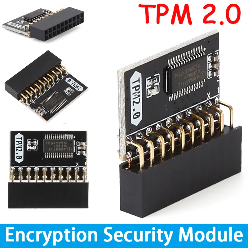TPM 2.0 Security Module - 14 Pin Encryption Chip For Motherboards