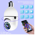High Quality  Bulb System 360 Degree IP Camera V380 HD WiFi Robot Wireless Mini CC Camera IP Webcam , Security Cam Patch Socket Free. 