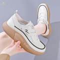 Women's Shoes Non Slip Trendy Rubber Sole Female Comfortable Versatile Trainers Shoes Women Sport Sneakers Girls Leisure Sneakers for Tennis , Beige 37. 