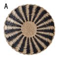 Nordic Rattan Grass Plate Wall Decoration Moroccan Style Straw with Hang Hook Background Living Room Wall Art Home Decor.
