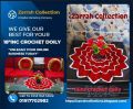 Crochet Summer Yern doily placemat- tablemat 18 inch. 