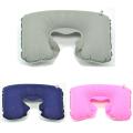 Air Cushion Pillow Inflatable Travel Air Cushion Neck Rest U Shape Plane Flight Pillow Inflatable Neck Pillow Short Plush Cover.