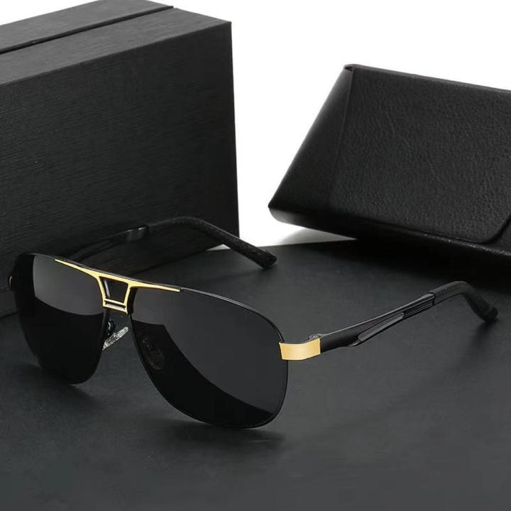 2022 New Fashion Men Polarized Sunglasses Oval Shape Alloy Frame Shade Eyewear Play Ourders Drive UV400 Sun Glass