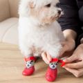 New Waterproof Pet Boots Shoes Socks Anti-Slip with Adjustable Drawstring Cats Dogs Rubber Socks Pet Supplies Rain Snow Boots Small Puppy Sock Shoes. 