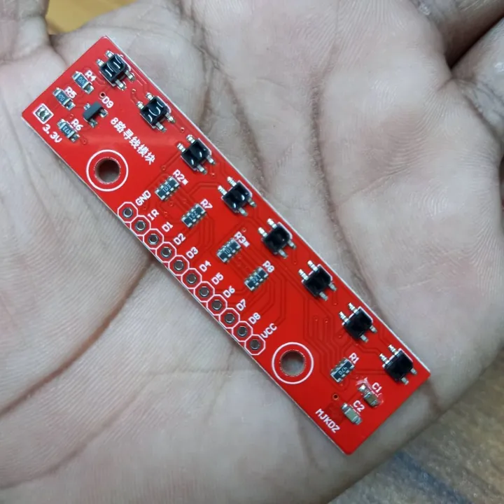 QTR-8RC%208%20Channels%20Digital%20Infrared%20Reflectance%20Sensor%20Array%20QTR-8RC%20IR%20Infrared%20Line%20Tracking%20QTR%208RC%208%20Channel%20Sensor%20Array%20HYS301%20Line%20Following%20Sensor%20Module%20For%20Arduino%2011%20Pin%20Leads%20-%20Image%202