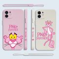 Pink Panther Phone Case For iPhone 14 13 12 11 Pro Max Mini X XR XS MAX SE20 8 7 Plus 6 6S Plus Silicone Cases with Hand Strap.