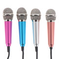 Portable 3.5mm Stereo Studio Mic KTV Karaoke Mini Microphone For Cell Phone PC Fullhouse. 