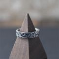 Thin Charm Daisy Flower Open Ring for Woman Daily Jewelry Relief Flower Design Female Bohemia Simple Ring.