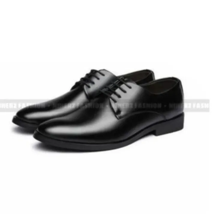 Fashion Lightweight Black Derby Shoes Men Casual Shoe
