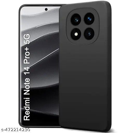 Xiaomi%20Redmi%20Note%2014%20Pro%20Plus%20Silicone%20Matte%20Flexible%20Soft%20Phone%20Case%20-%20Black%20-%20Phone%20Back%20Cover%20-%20Image%203