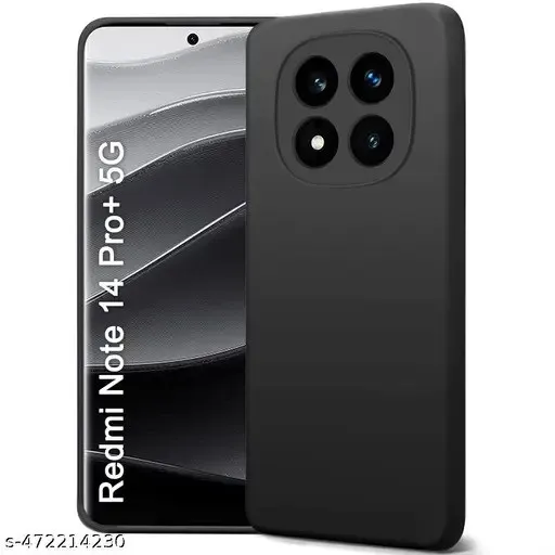 Xiaomi%20Redmi%20Note%2014%20Pro%20Plus%20Silicone%20Matte%20Flexible%20Soft%20Phone%20Case%20-%20Black%20-%20Phone%20Back%20Cover%20-%20Image%203