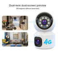 4G Sim Supported Dual Lens V380 Full Color Doll PTZ IP Camera. 