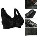 Women Front Closure Plus Size Bras Posture Corrector Lift Up Bra Wireless Bralette Gather Thin Soft Brassiere Top Vest S-6XL. 