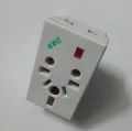 Power Socket AC 250V 16A 2 Pin Power Plug To 3 Way 5 Point Socket Converter With LED Indicator Electrical Multi Socket Plug Adapter Travel Adapter - multi plug. 