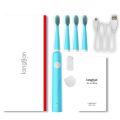 Langtian Tooth Brush Electric Oral Toothbrush Sonic Rechargeable Electric Toothbrush Adults 4 Replaceable Toothbrush Attachments.