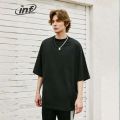Solid Hiphop Cotton Drop Shoulder T-Shirt For Man Woman - T Shirt For Man - T Shirt - T Shirt For Man.