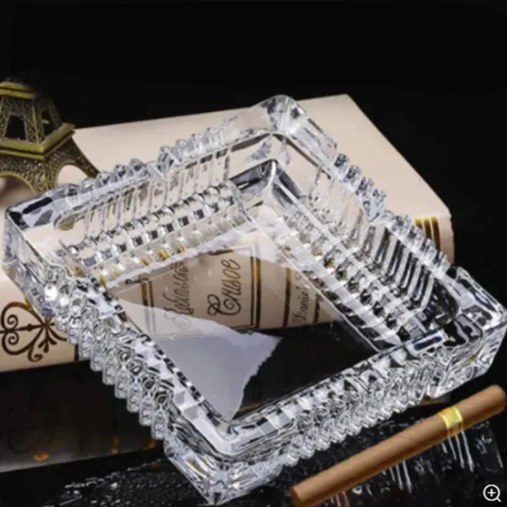 Crystal%20Heavy%20Glass%20Ashtray%20for%20Indoor%20and%20Outdoor%20Decorative%20(Square)%20-%20Image%203