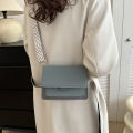 Fashion Wide Strap Crossbody Bags For Daily Used, Square Matte Pu Leather Shoulder Bags Handbags For Women. 