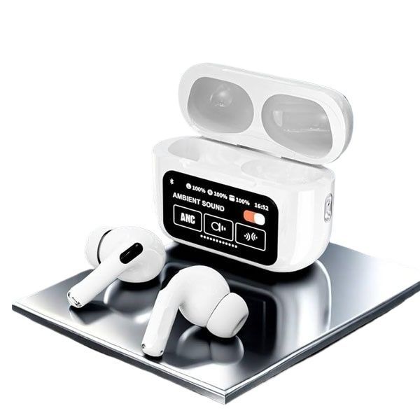 A9 Pro Airpods ANC/ENC Noise Reduction, Touch Control With LED Display