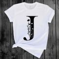 Alphabet tshirt for Men's express your style with trendy alphabet design//perfact for all occasion//jersey fabric. 
