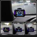 Car Inclinometer Level Tilt Mete Universal HUD Head-up Display Cars Off-Road Vehicle Pitch/Incline Angle Slope Meter Truck. 