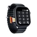 BW9-SMARTWATCH WITH SIM SUPPORTED, CAMERA 2.2" HD DISPLAY, FULL TOUCH SCREEN WITH ONE STRAP AND WIRELESS CHARGER..
