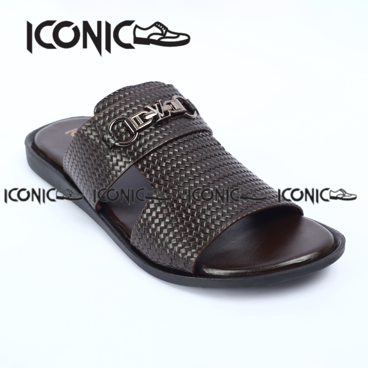 Iconic%20Shoes%20Dark%20Brown%20Genuine%20Leather%20Man%20Sandal%20-%20Image%203