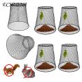 Corrosion-resistant Plant Netting 5pcs Garden Cloches Mesh Plant Cages Protect Plants with Easy Installation Rustproof High Strength Chicken Wire Cloches Mesh Plant Cover.