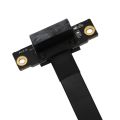 PCIE Cable Dual 90 Degree Right Angle PCIe 3.0 X1 to X1 Cable 20cm. 