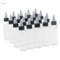 40 Piece Empty Plastic Squeeze Bottle withTwist Top Tip Applicator 60ml.