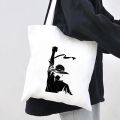 Aesthetic One Piece Japan Anime Luffy Zoro Monkey D Men Women Canvas Shoulder Totes Bag Eco Shopper Handbags Cotton Shopping Bag. 