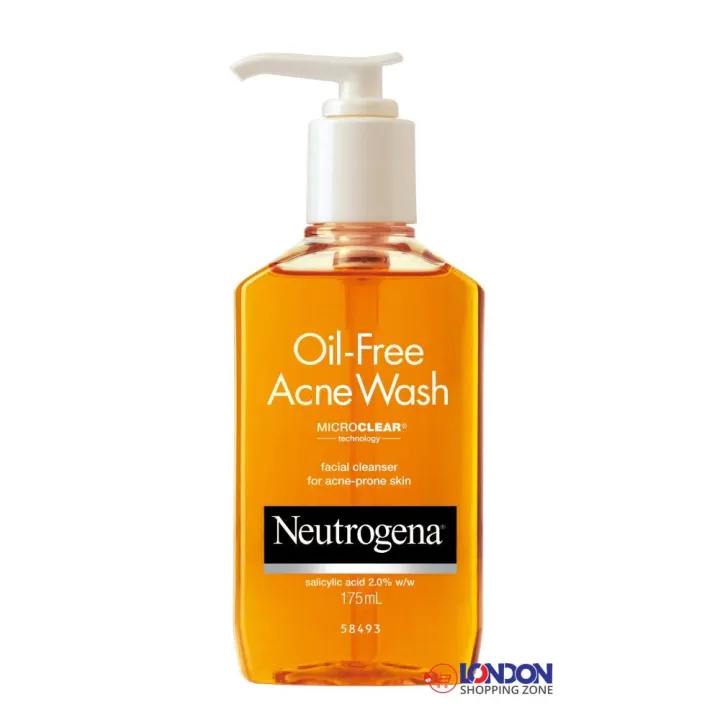 Neutrogena Oil Free Acne Wash with Salicylic Acid 175ML USA - Image 1