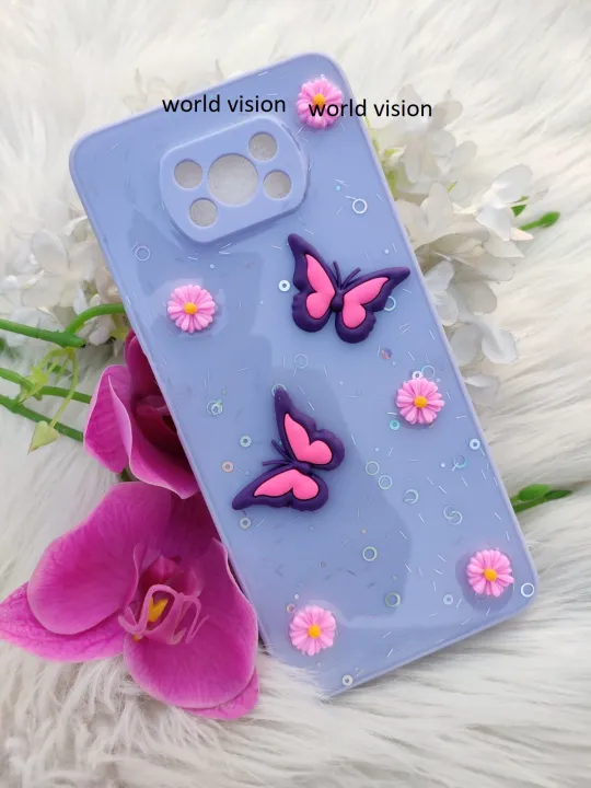 New%20ladies%20back%20cover%20For%20Xiaomi%20POCO%20X3%20/%20X3%20NFC%20/%20X3%20PRO%20-%20butterfly%20phone%20case%20-%20Image%202
