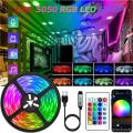 RGB Full Color SMD5050 5 Meter LED Strip DC 12V 16 Color LED Strip 24Key Remote makes Full White Color. 