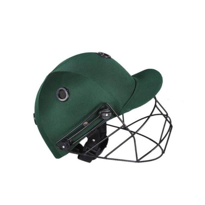 Cricket Helmet -prctice quality, match ball.  Olive Green
