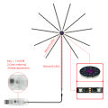 Smart RGBIC DIY Light Strips 180 Leds Tape Adhesive 5V USB Bluetooth Music Sync Lamp For Room Christmas Decor. 