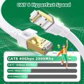 Cat 8 Ethernet Cable 40Gbps 2000MHz High Speed Rj45 Internet Network Cable 5M 10M 15M 20M 30M Shielded Patch Cable Cat8 Lan Cord. 