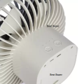 Jy Super JY-2218 Professional Rechargeable Portable Mini Table Fan Strong Wind Left to Right Oscillating Angle 45 Degrees - AC/DC. 