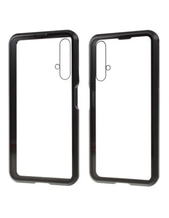 Huawei%20Nova%205i%20/%20Honor%2020s%20/%20Honor%2020%20-%20360%20Degree%20Magnetic%20Adsorption%20Case%20Metal%20Frame%20Tempered%20Glass%20Back%20with%20Built-in%20Magnet%20Cover%20-%20Image%203