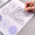 Multifunctional Drawing Template Art Design Construction Architect Stereo Geometry Ellipse Drafting Scale Ruler Measuring Tool. 