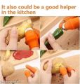 Silicone Vegetable And Fruits Thumb Cutter Finger cutter 5 in 1. 