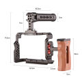 Andoer Camera Cage Kit for Sony A7iii A7C Aluminum Alloy Camera Video Cage with Cold Shoe Mounts for Sony A7IV/ A7 III/ A7 II. 