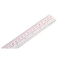 40cm 16 Inches Length Measure Clear Plastic Straight Edge Ruler.