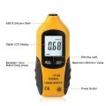 Digital LCD Microwave Leakage Detector with Backlight 2450MHz High Precision Portable Microwave Oven Leakage Tester Alarm Warning No Need Recalibration-yellow. 