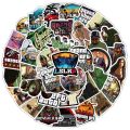 25Pcs/Pack Grand Theft Auto V GTA V PVC Waterproof Stickers For Luggage Skateboard Laptop Phone Guiter & Others.